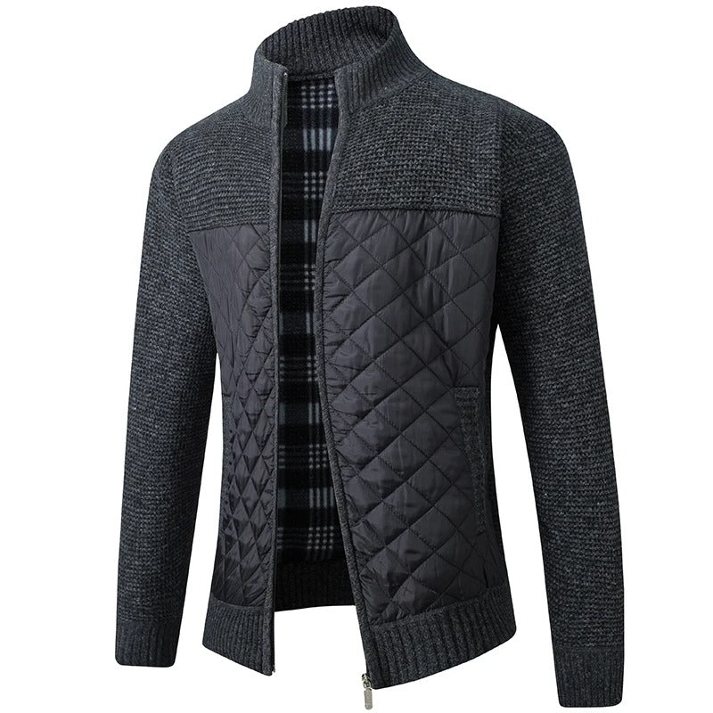 Men’s Knitted Cardigan Coat Slim Fit Autumn Winter Sweater