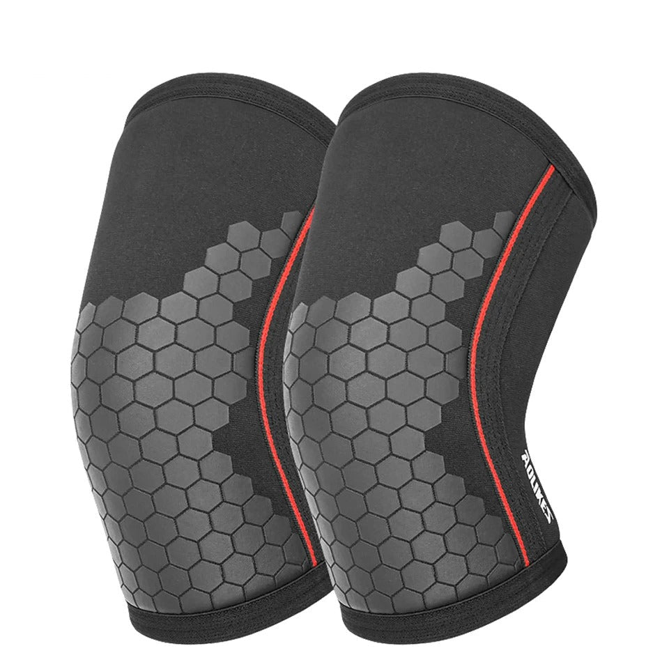 7mm Neoprene Knee Sleeves Pair Compression Support for Weightlifting