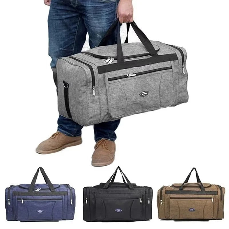 Men Oxford Waterproof Travel Bag Large Capacity Weekend Duffle