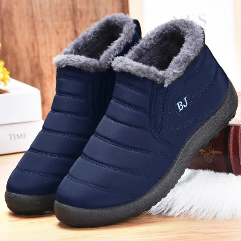 Men's Winter Sneakers Warm Fur Lined Casual Lightweight Shoes