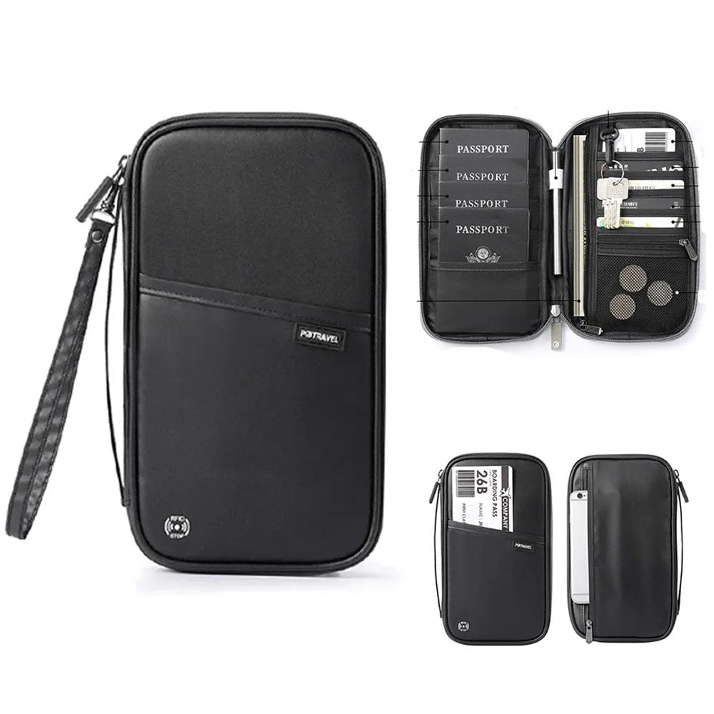 Travel Wallet Passport and Credit Card Holder Organizer Bag