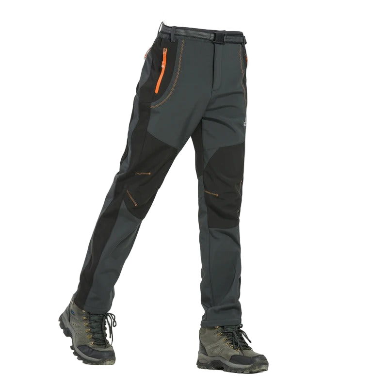 Men’s Winter Waterproof Fleece Hiking Pants for Outdoor Sports