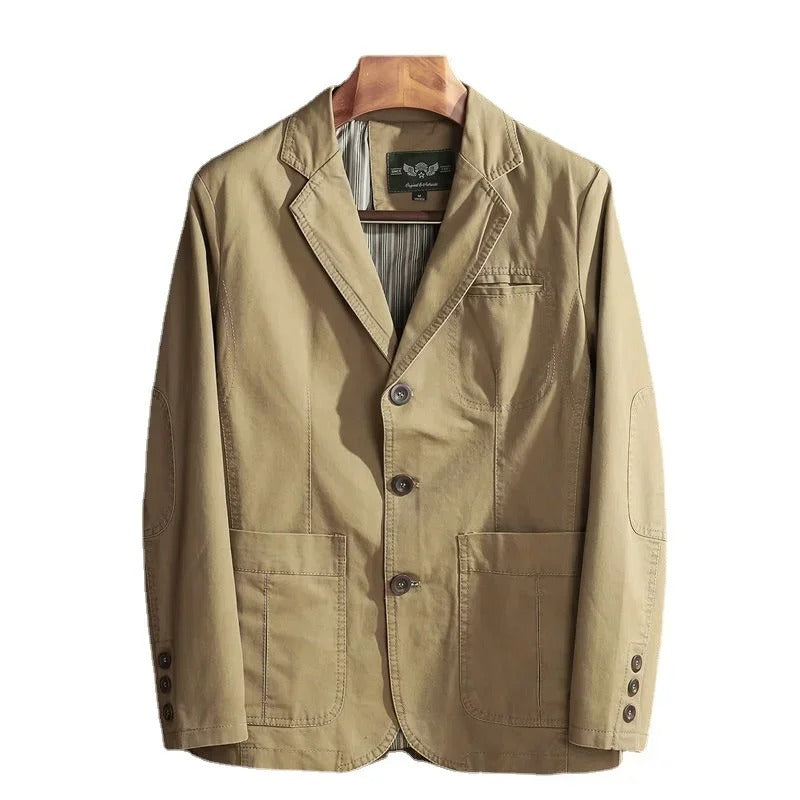 Men Plus Size Blazer Italian Style Business Casual Jacket