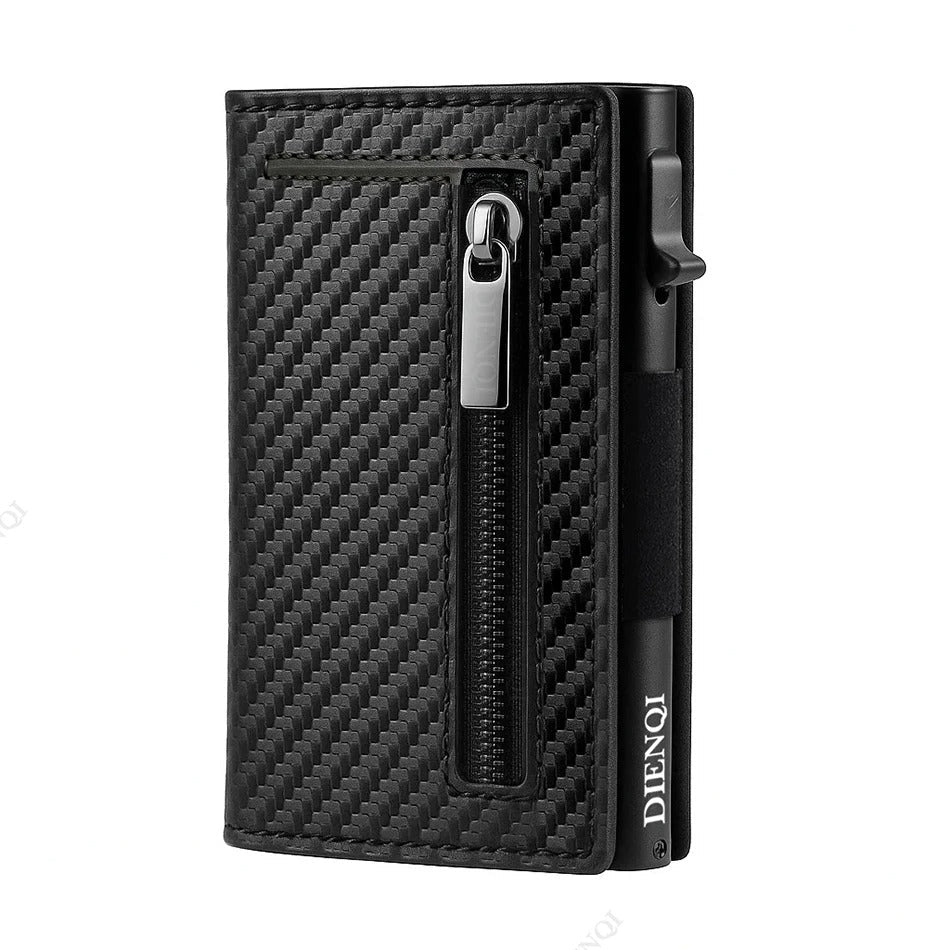 Carbon Fiber RFID Wallet Men’s Slim Minimalist Credit Card Holder