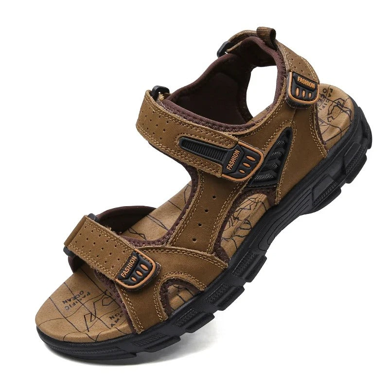 Men’s Leather Sandals Summer Casual Trending Designer Shoes 2024
