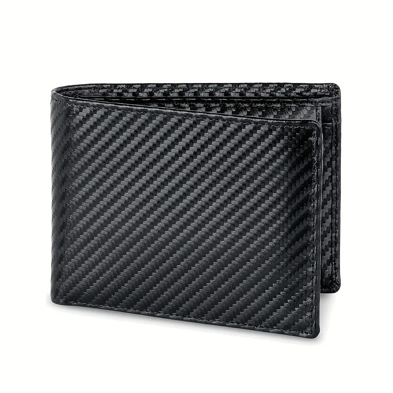 Men’s Carbon Fiber Wallet with Coin Pocket RFID Protection