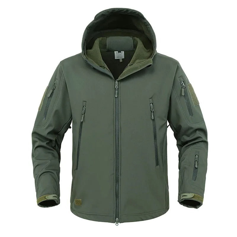 Men’s Tactical Soft Shell Jacket Windproof Waterproof Army Coat