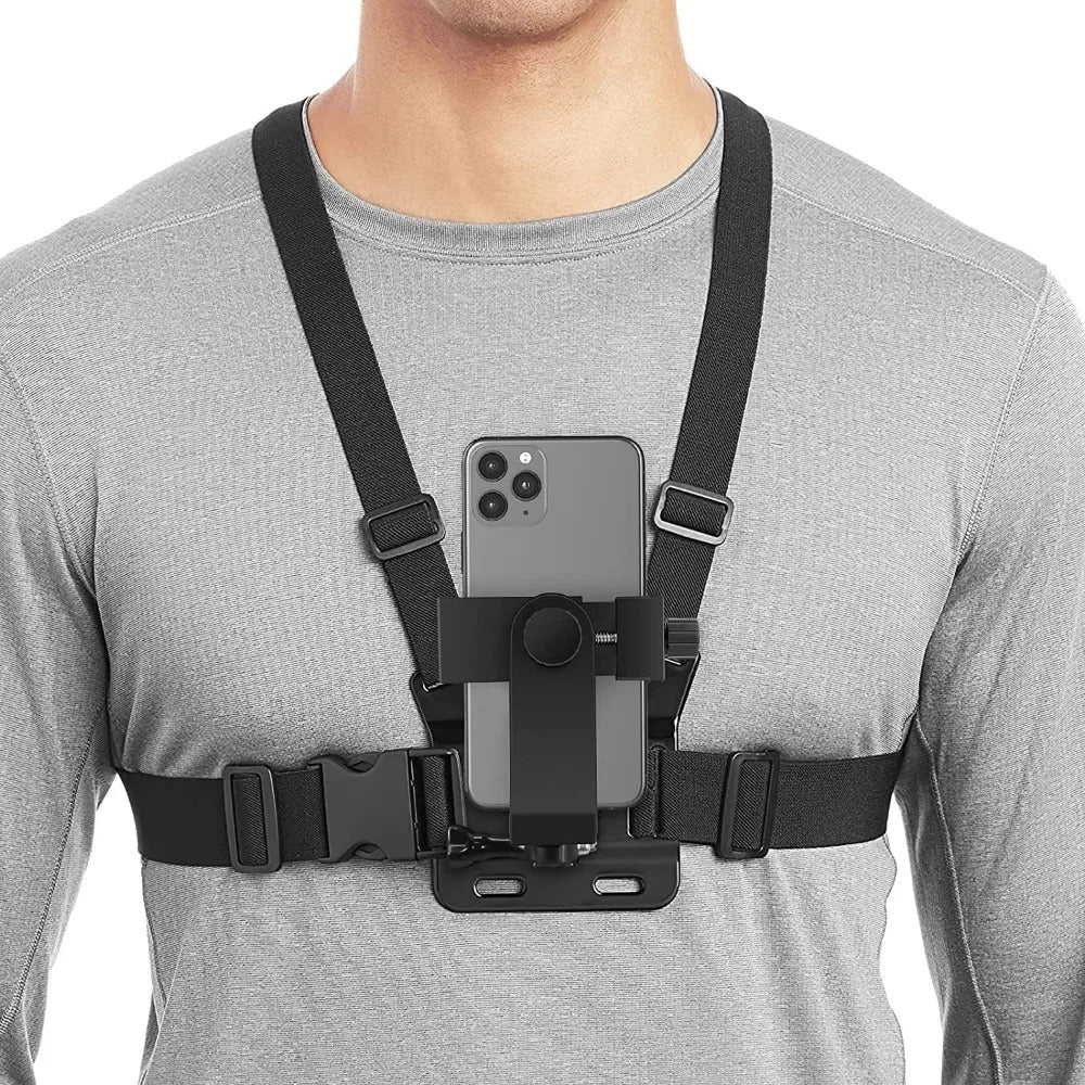 Adjustable Action Camera Chest Strap Mount for Outdoor Sports