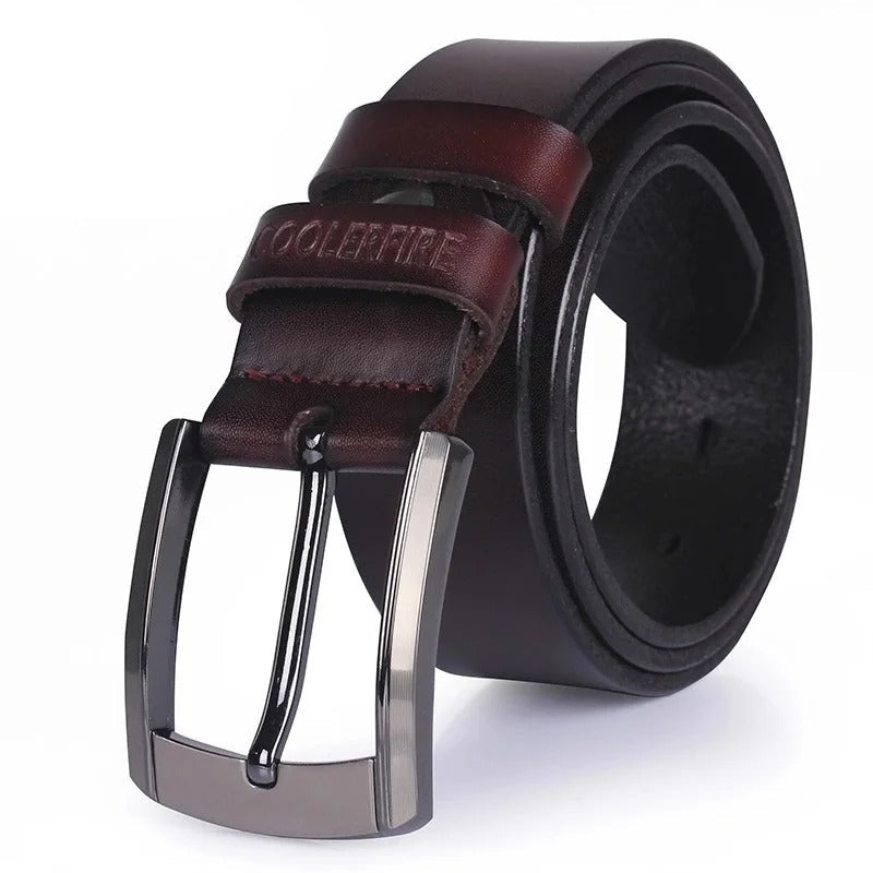 Men’s Genuine Leather Belt Luxury Cowskin Fashion Strap