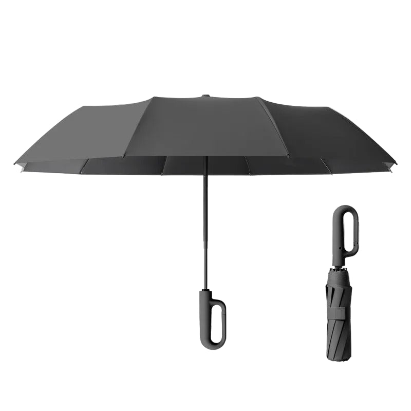 Automatic Folding Umbrella – 125CM Large Windproof Sunshade