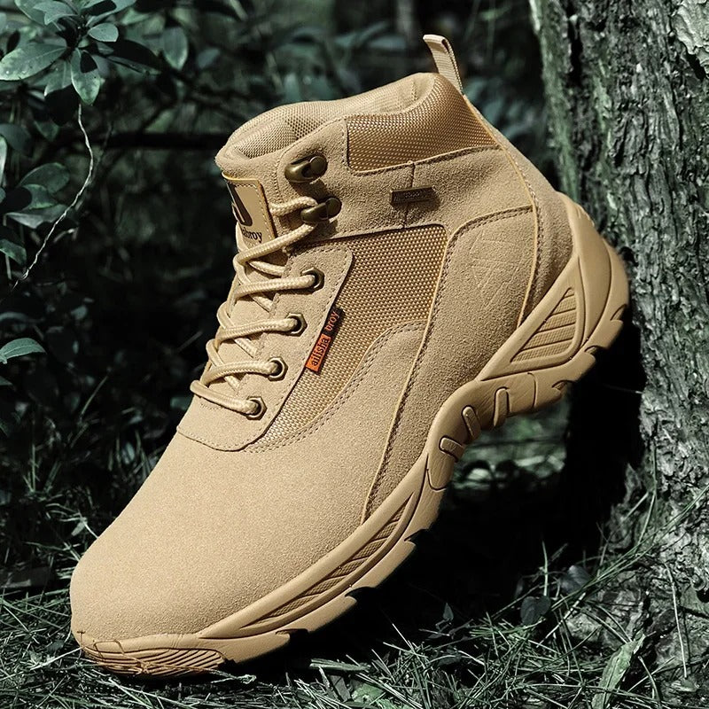 Men’s Tactical Boots Waterproof Hiking Motorcycle Climbing Outdoor Shoes