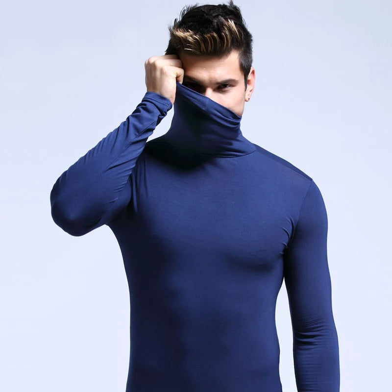 Men’s Thermal Turtleneck Base Layer Slim Fit Long Sleeve