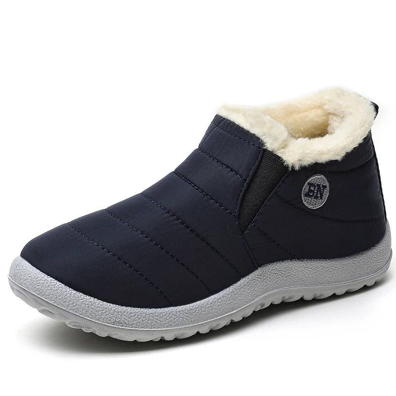 Men’s Winter Warm Fur Ankle Boots Casual Snow Shoes