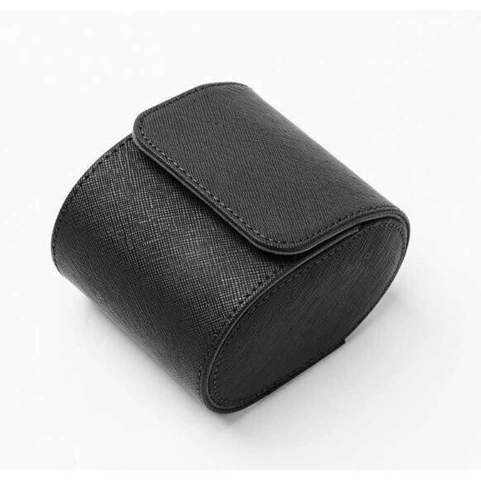 Single Watch Roll Travel Case Vintage Leather Storage Box