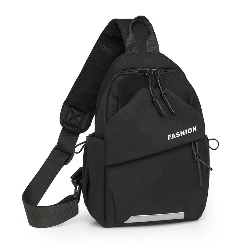 Unisex Nylon Messenger Chest Bag with Adjustable Shoulder Strap