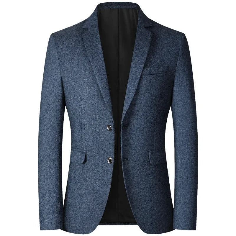 Men’s Business Casual Blazer – Solid Color Jacket
