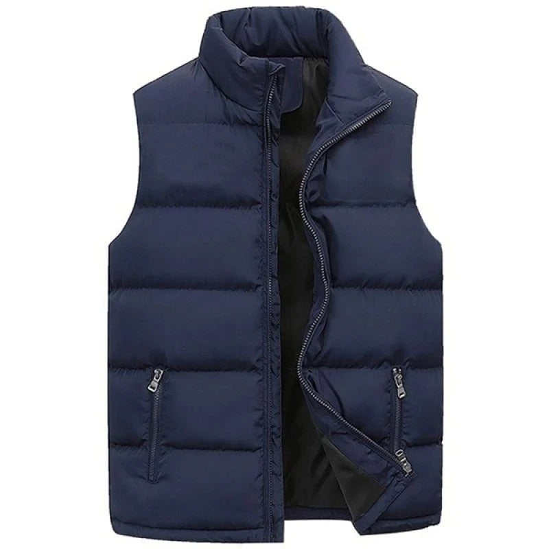 Men’s Winter Sleeveless Jacket Warm Waterproof Casual Waistcoat