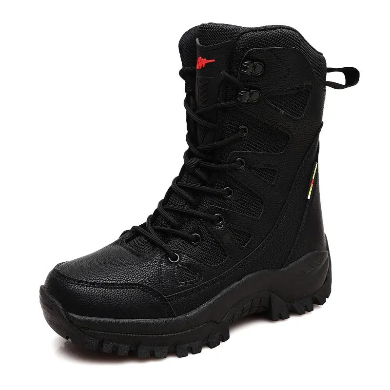 Men’s Ultralight Tactical Boots Mesh Canvas Combat Hiking Shoes