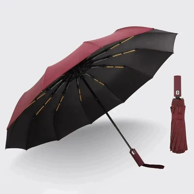 Automatic 12-Bone Umbrella UV Resistant Waterproof Folding Design
