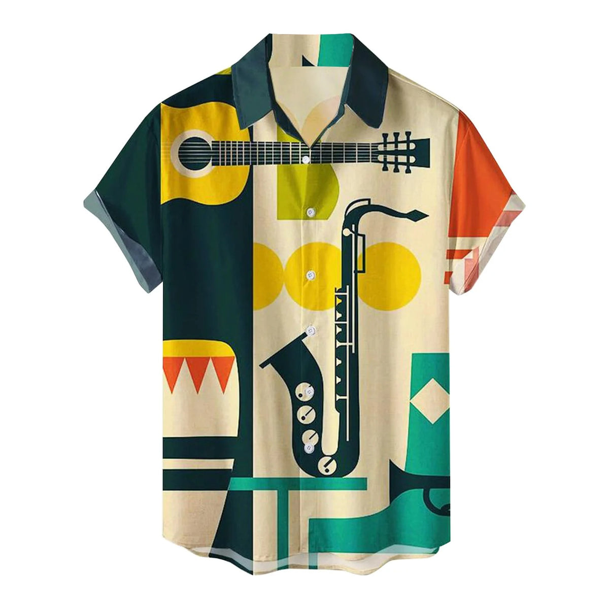 Men’s Summer Hawaiian Shirt 2024 Printed Casual Short Sleeve