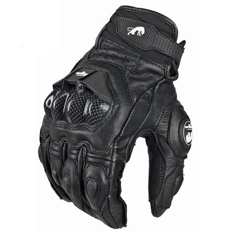 Men’s Genuine Leather Motorcycle Gloves Racing Road Riding