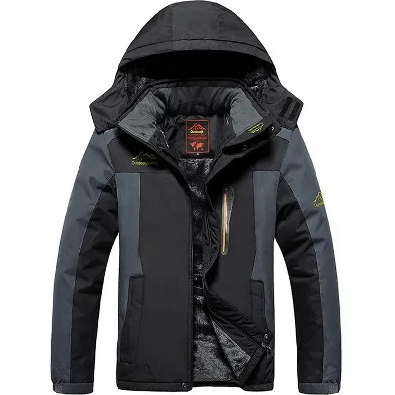 Men’s -30°C Winter Parka Waterproof Windproof Fleece-Lined Coat