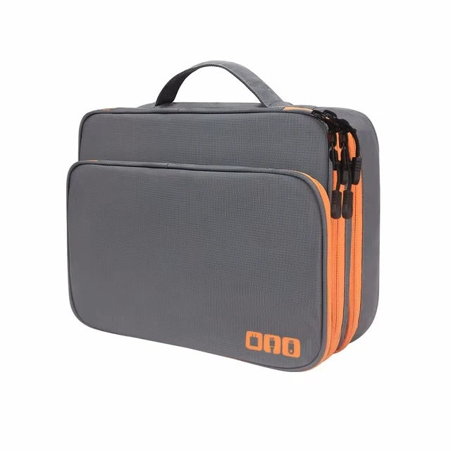 Multi-Layer Electronic Accessories Organiser Travel Cable Storage Bag