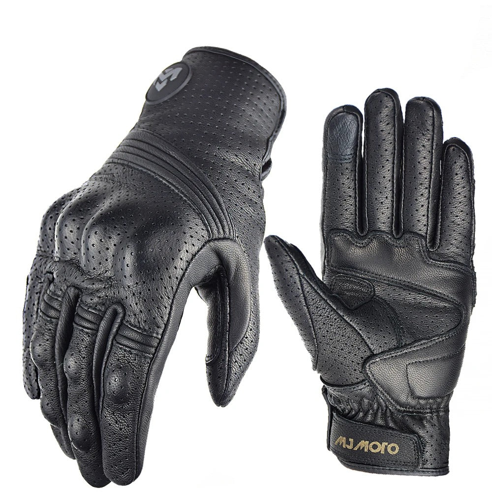 Men’s Genuine Leather Motorcycle Gloves