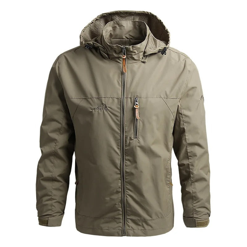 Men’s Military Windbreaker Tactical Waterproof Field Jacket Hoodie